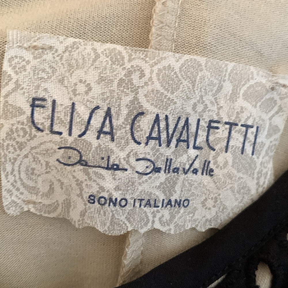 NWOT Derby Dress Elisa Cavaletti Black sleeveless Eyelet Dress Sz 10 - Picture 14 of 14